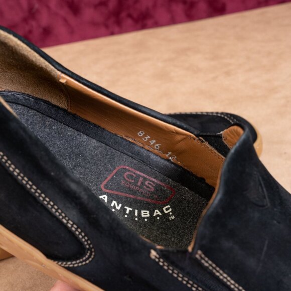 Michael Toschi Men Antibac CIS Comfortable Cusion Black Leather Loafers Sz 12M - Picture 8 of 9